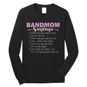 Funny Marching Band Music Fan Mom Music School Team Long Sleeve Shirt