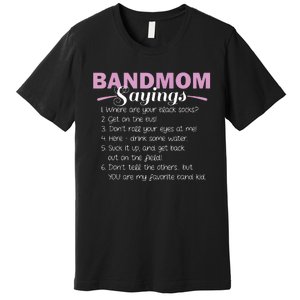 Funny Marching Band Music Fan Mom Music School Team Premium T-Shirt