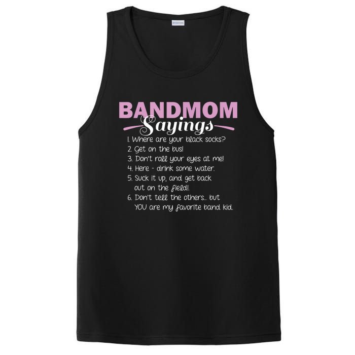 Funny Marching Band Music Fan Mom Music School Team PosiCharge Competitor Tank