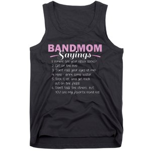 Funny Marching Band Music Fan Mom Music School Team Tank Top