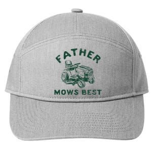 Father Mows Best 7-Panel Snapback Hat