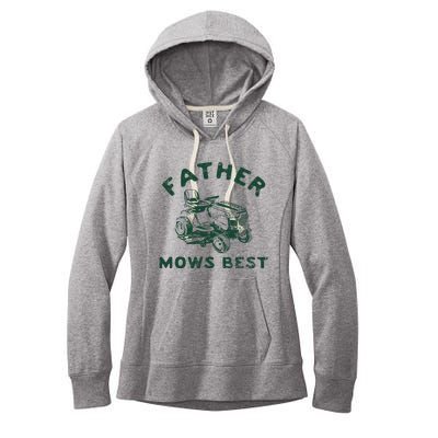 Father Mows Best Women's Fleece Hoodie