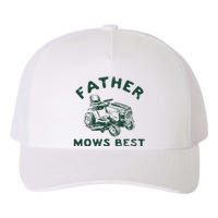 Father Mows Best Yupoong Adult 5-Panel Trucker Hat