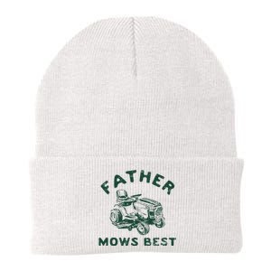 Father Mows Best Knit Cap Winter Beanie