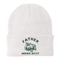 Father Mows Best Knit Cap Winter Beanie