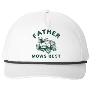 Father Mows Best Snapback Five-Panel Rope Hat