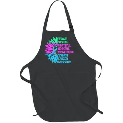 Funny Metastatic Breast Cancer Awareness Care Warrior Full-Length Apron With Pockets