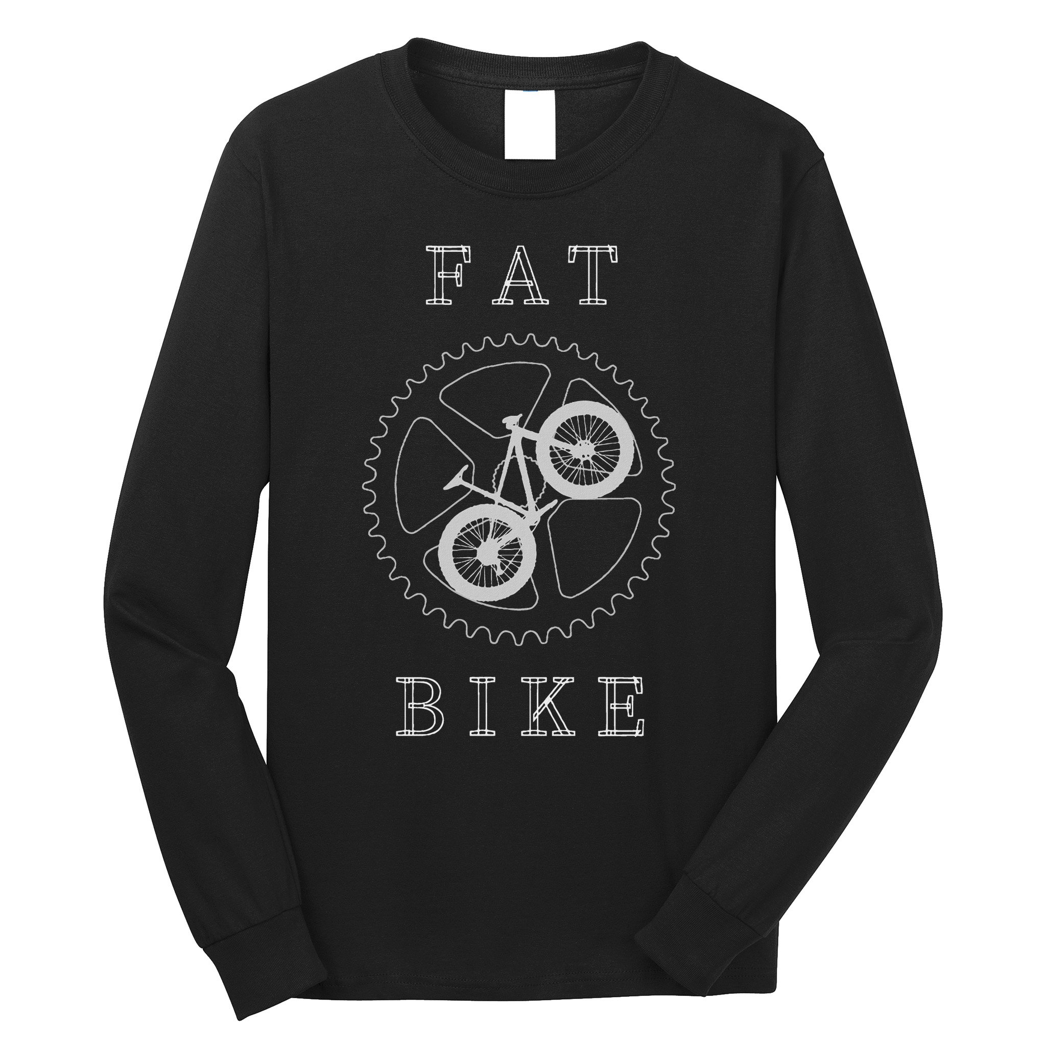 Fat Mountain Bike Bicycle Mtb Cyclist Gift Long Sleeve Shirt