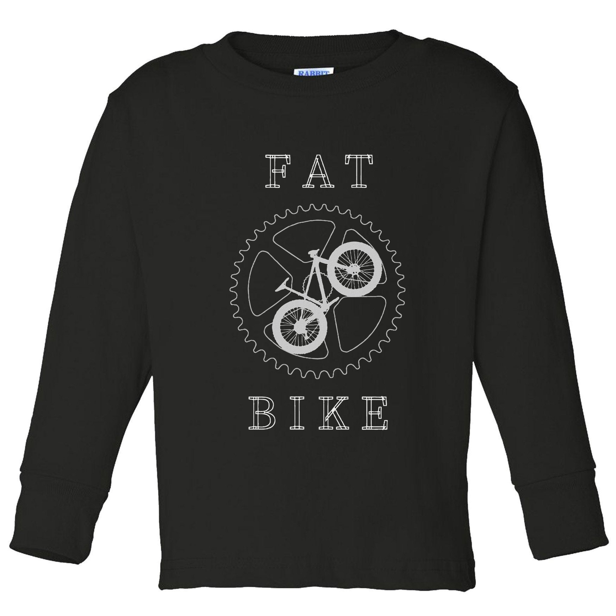 Fat Mountain Bike Bicycle Mtb Cyclist Gift Toddler Long Sleeve Shirt