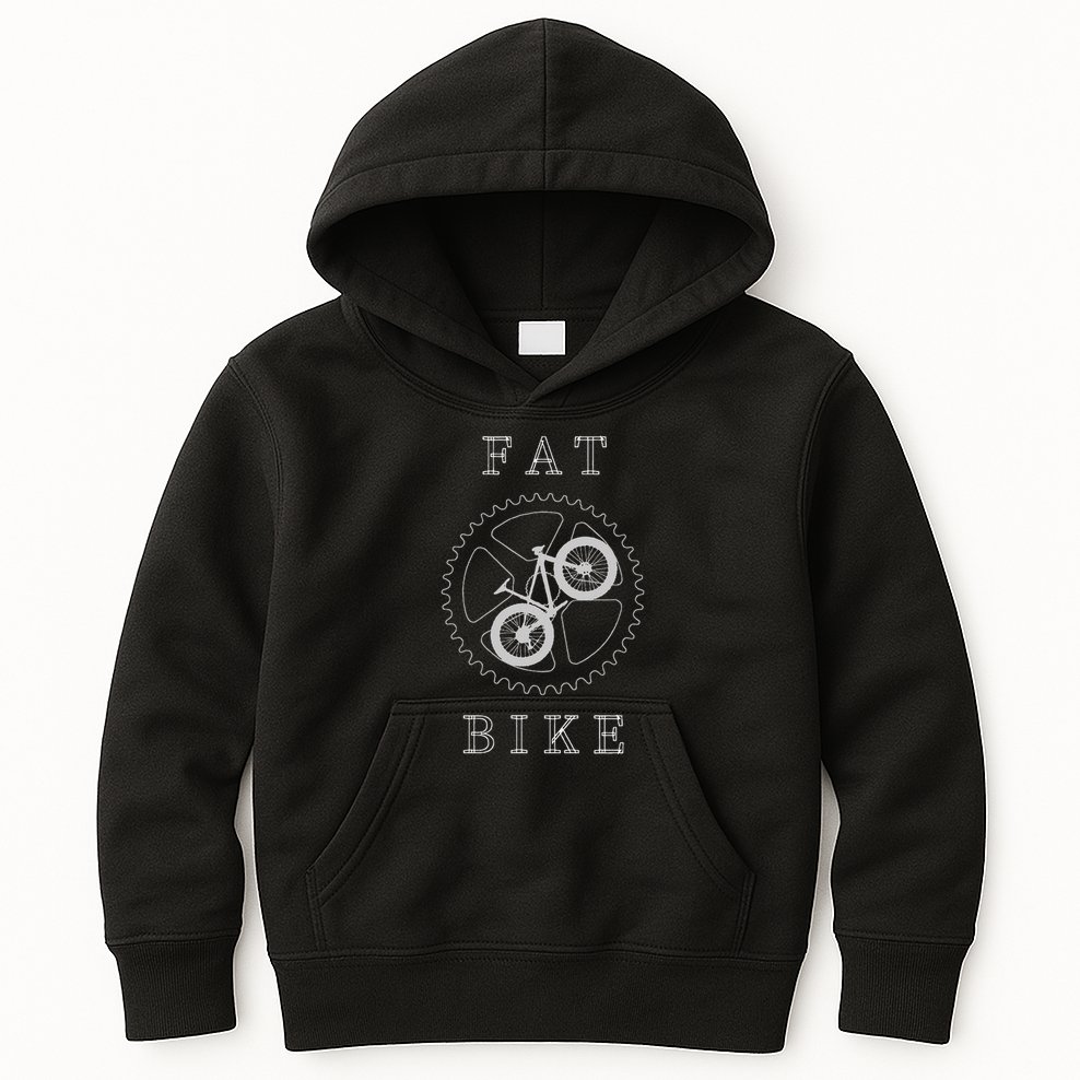 Fat Mountain Bike Bicycle Mtb Cyclist Gift Kids Hoodie