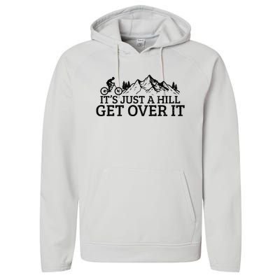 Funny Mountain Bike MTB Cycling Biking Biker Cyclist Gift Performance Fleece Hoodie