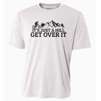 Funny Mountain Bike MTB Cycling Biking Biker Cyclist Gift Cooling Performance Crew T-Shirt