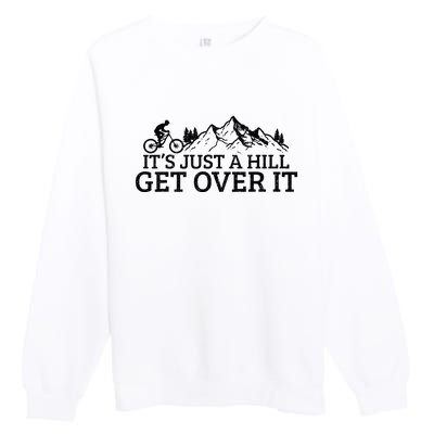 Funny Mountain Bike MTB Cycling Biking Biker Cyclist Gift Premium Crewneck Sweatshirt