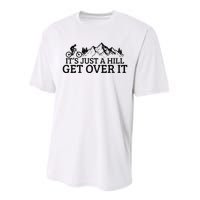 Funny Mountain Bike MTB Cycling Biking Biker Cyclist Gift Performance Sprint T-Shirt