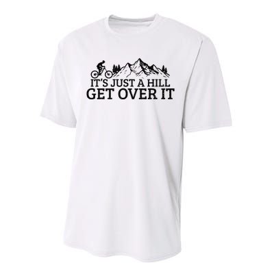 Funny Mountain Bike MTB Cycling Biking Biker Cyclist Gift Performance Sprint T-Shirt