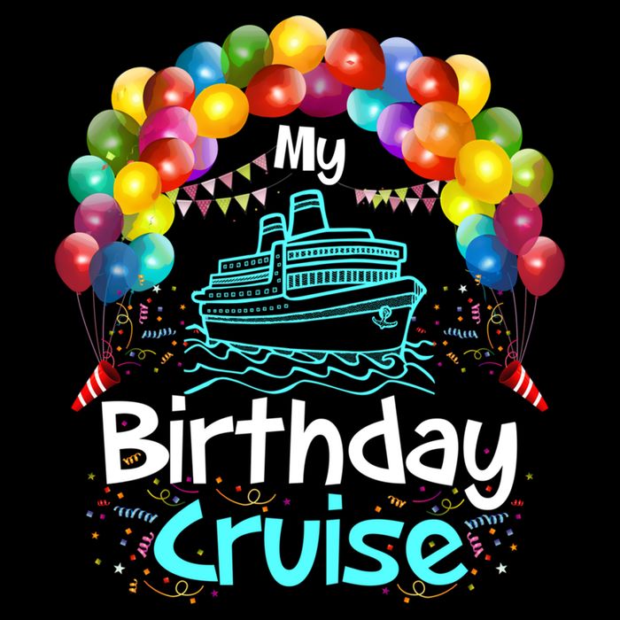 Festive My Birthday Cruise Ship Party And Gift Cooling Performance Crew T-Shirt