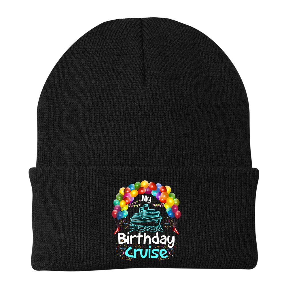 Festive My Birthday Cruise Ship Party And Gift Beanie