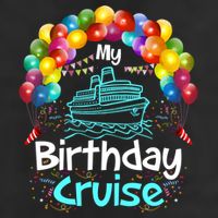 Festive My Birthday Cruise Ship Party And Gift Beanie