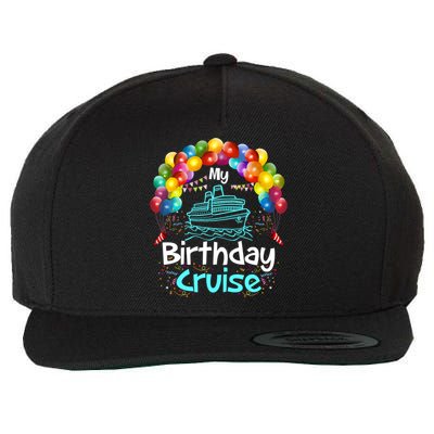 Festive My Birthday Cruise Ship Party And Gift Wool Snapback Cap
