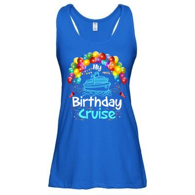 Festive My Birthday Cruise Ship Party And Gift Ladies Essential Flowy Tank