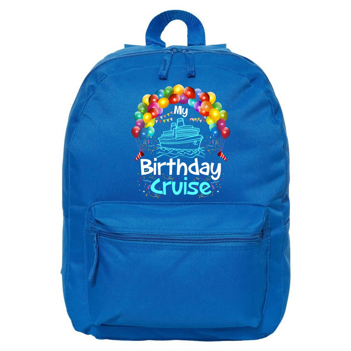 Festive My Birthday Cruise Ship Party And Gift 16 in Basic Backpack