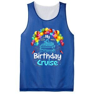 Festive My Birthday Cruise Ship Party And Gift Mesh Reversible Basketball Jersey Tank