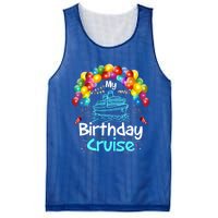 Festive My Birthday Cruise Ship Party And Gift Mesh Reversible Basketball Jersey Tank