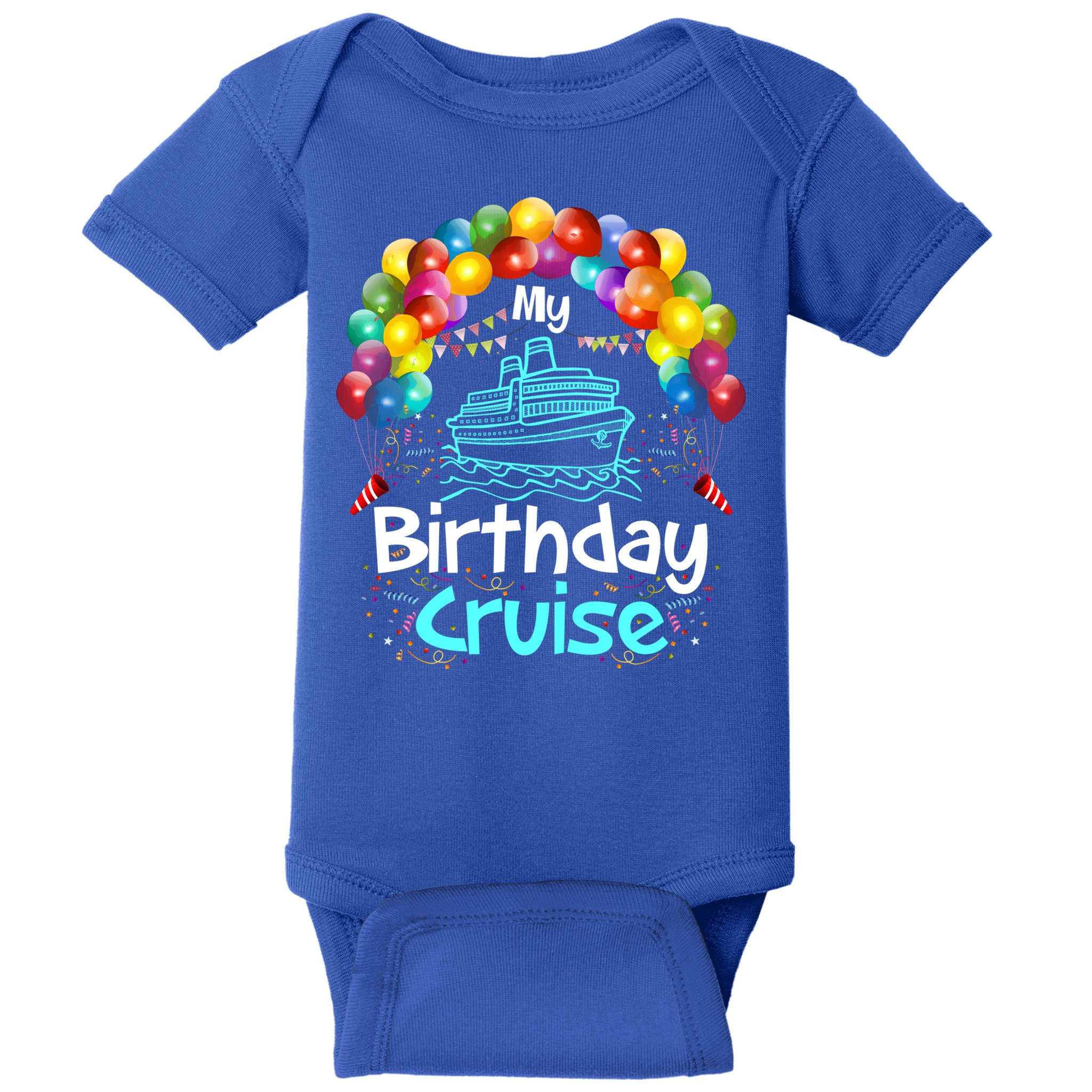 Festive My Birthday Cruise Ship Party And Gift Baby Bodysuit