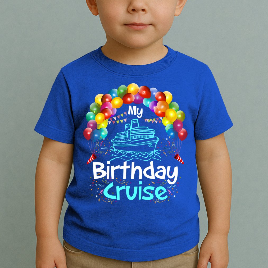 Festive My Birthday Cruise Ship Party And Gift Toddler T-Shirt