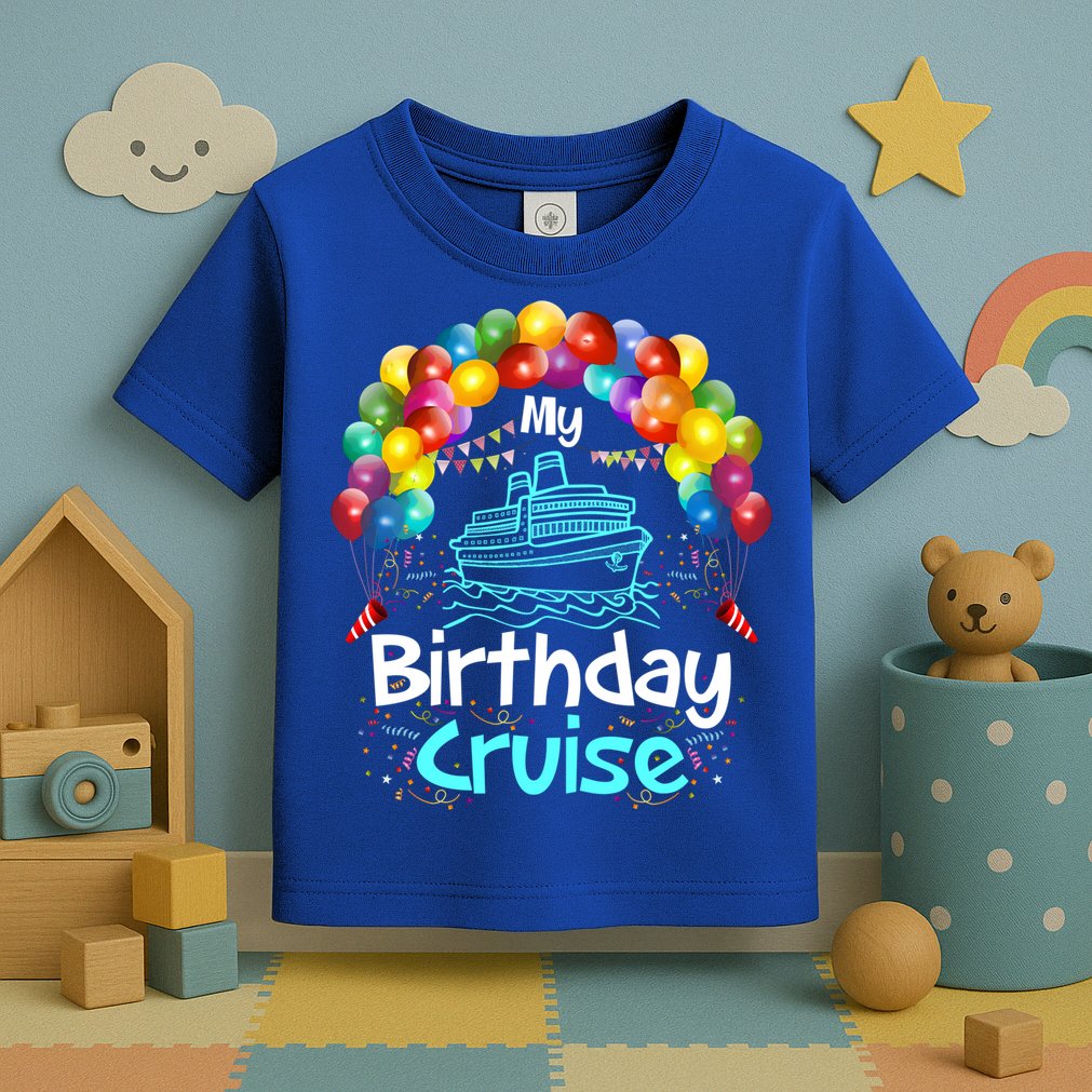 Festive My Birthday Cruise Ship Party And Gift Toddler T-Shirt