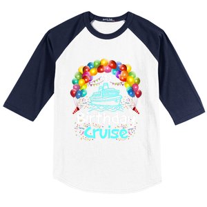 Festive My Birthday Cruise Ship Party And Gift Baseball Sleeve Shirt