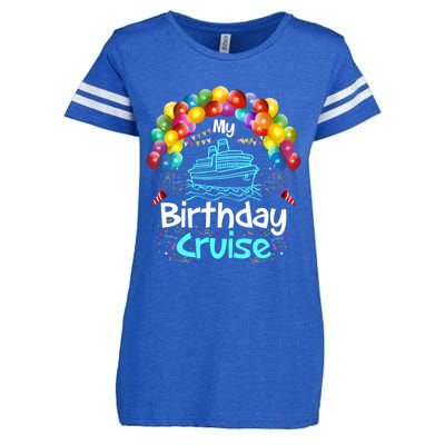 Festive My Birthday Cruise Ship Party And Gift Enza Ladies Jersey Football T-Shirt