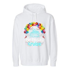 Festive My Birthday Cruise Ship Party And Gift Garment-Dyed Fleece Hoodie