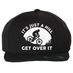 Funny Mountain Biking Design Trail Ride Lover Gift Wool Snapback Cap