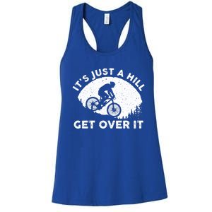 Funny Mountain Biking Design Trail Ride Lover Gift Women's Racerback Tank