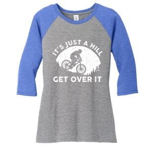 Funny Mountain Biking Design Trail Ride Lover Gift Women's Tri-Blend 3/4-Sleeve Raglan Shirt