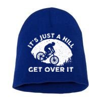 Funny Mountain Biking Design Trail Ride Lover Gift Short Acrylic Beanie