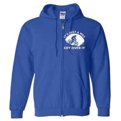 Funny Mountain Biking Design Trail Ride Lover Gift Full Zip Hoodie