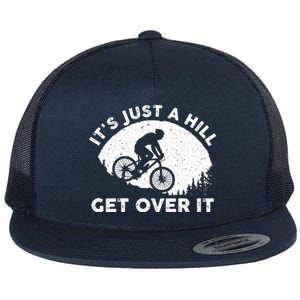 Funny Mountain Biking Design Trail Ride Lover Gift Flat Bill Trucker Hat