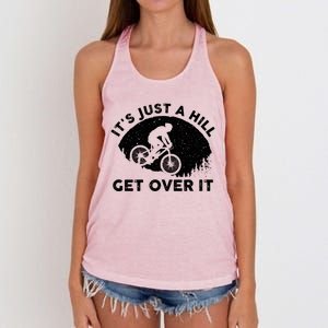 Funny Mountain Biking Design Trail Ride Lover Gift Women's Knotted Racerback Tank