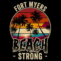 Fort Myers Beach Strong Community Strength Prayer Support 7-Panel Snapback Hat