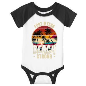 Fort Myers Beach Strong Community Strength Prayer Support Infant Baby Jersey Bodysuit