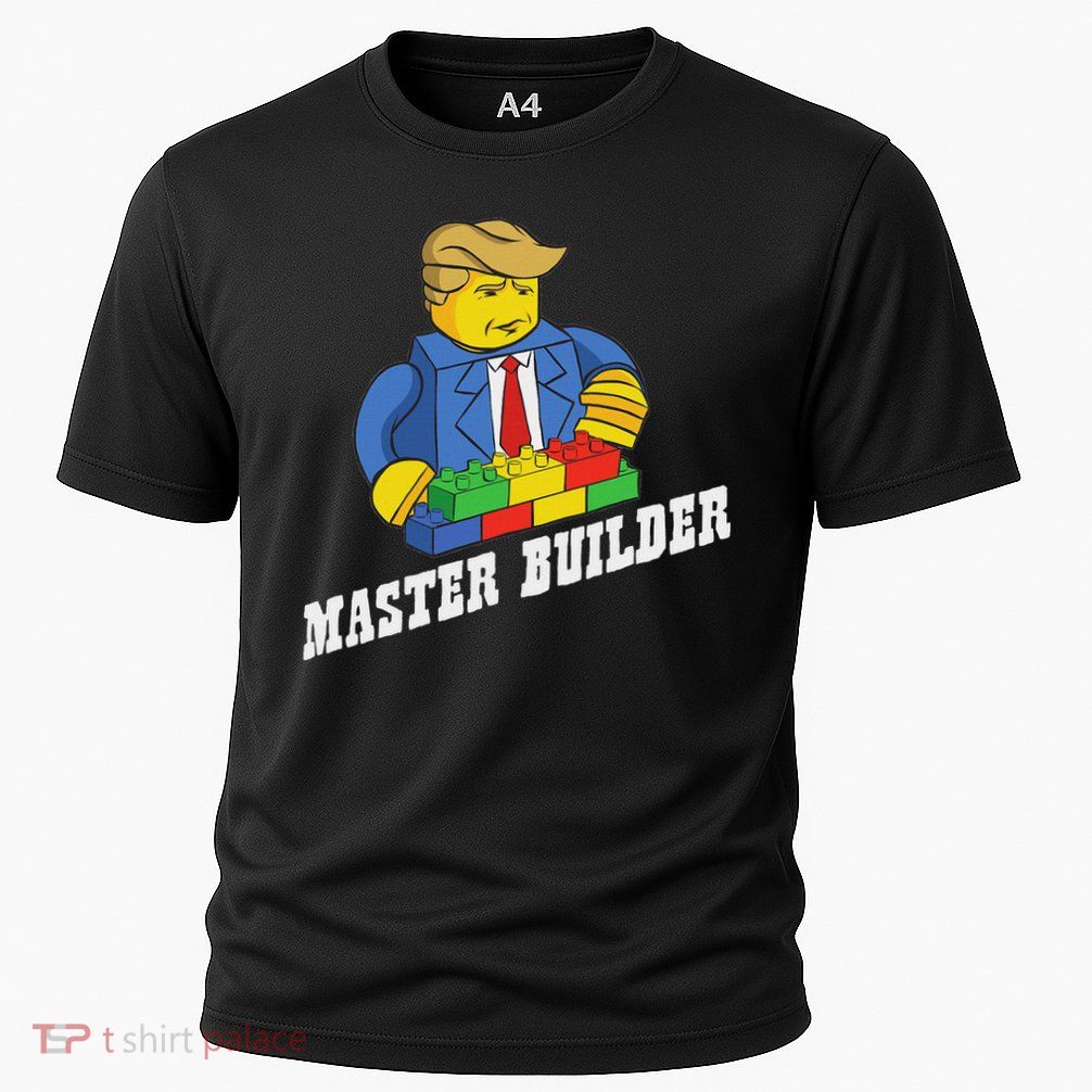 Funny Master Builder Building Blocks Gift Men Women Youth Cooling Performance Crew T-Shirt