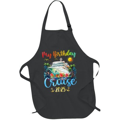Festive My Birthday Cruise Ship Party 2025 Apron