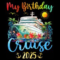 Festive My Birthday Cruise Ship Party 2025 Sweatshirt