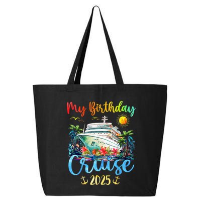 Festive My Birthday Cruise Ship Party 2025 25L Jumbo Tote