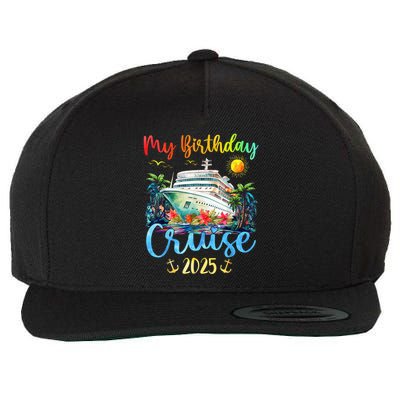 Festive My Birthday Cruise Ship Party 2025 Wool Snapback Cap