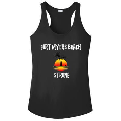 Fort Myers Beach Strong Community Strength Prayer Support Ladies PosiCharge Competitor Racerback Tank