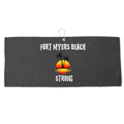 Fort Myers Beach Strong Community Strength Prayer Support Large Microfiber Waffle Golf Towel