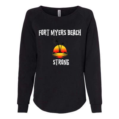 Fort Myers Beach Strong Community Strength Prayer Support Womens California Wash Sweatshirt